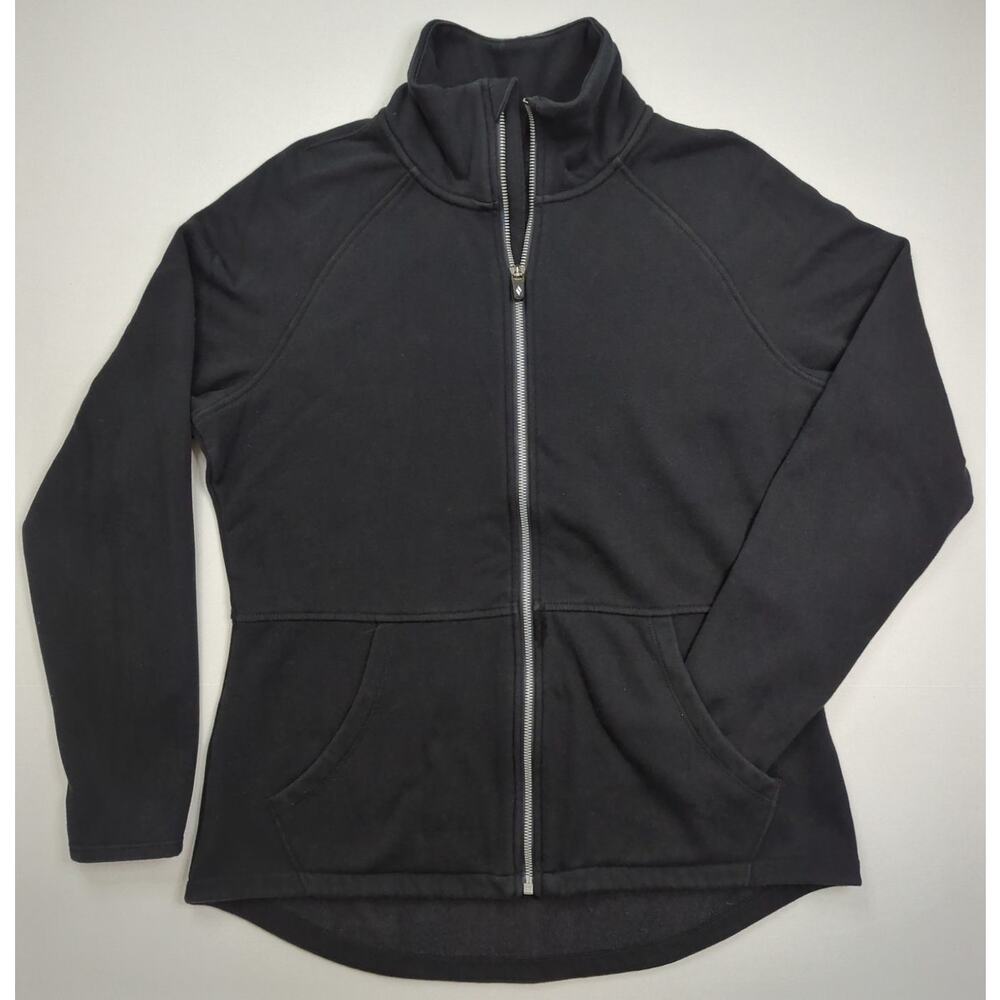 SKECHERS Black Full Zip Athletic Sweatshirt Jacket High Neck Women's size L